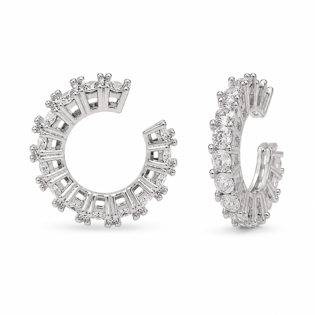 Earcuff plateado