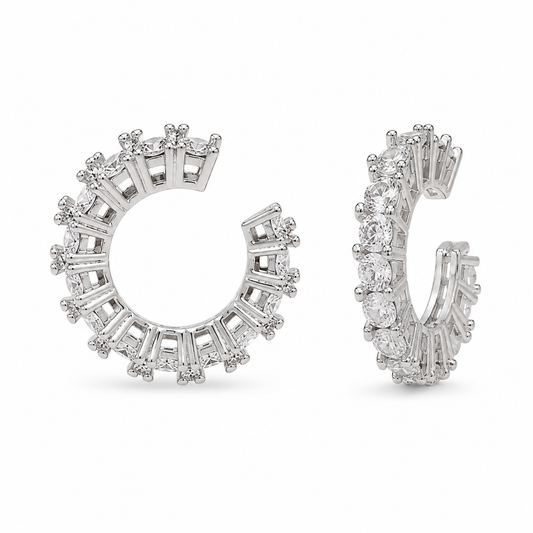 Earcuff plateado